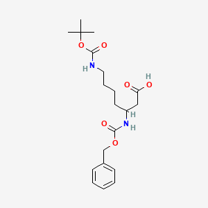 molecular formula C20H30N2O6 B12093675 Cbz-beta-HoLys(Boc)-OH 