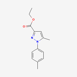 molecular formula C14H16N2O2 B12093687 5-Methyl-1-p-tolyl-1h-pyrazole-3-carboxylic acid ethyl ester 