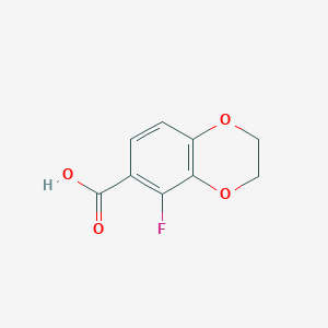 molecular formula C9H7FO4 B12093690 5-Fluoro-2,3-dihydro-1,4-benzodioxine-6-carboxylic acid 