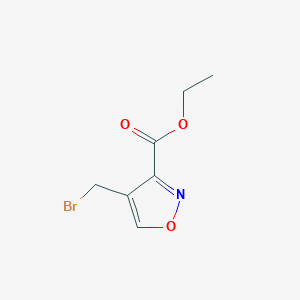 molecular formula C7H8BrNO3 B12093711 Ethyl 4-(bromomethyl)isoxazole-3-carboxylate 