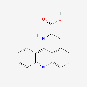 molecular formula C16H14N2O2 B1209374 (9-Acridinyl)alanine CAS No. 55468-70-7