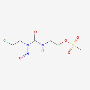 molecular formula C6H12ClN3O5S B1209375 Ethylmethanesulfonato-cnu CAS No. 61866-12-4