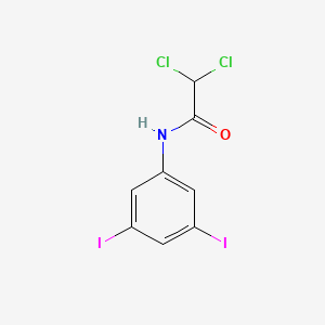 molecular formula C8H5Cl2I2NO B12093758 2,2-dichloro-N-(3,5-diiodophenyl)acetamide 