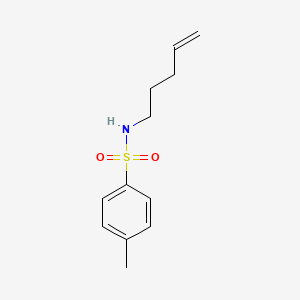 molecular formula C12H17NO2S B12093771 Benzenesulfonamide, 4-methyl-N-4-pentenyl- CAS No. 81097-24-7