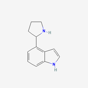 molecular formula C12H14N2 B12093784 4-((2S)Pyrrolidin-2-YL)indole 