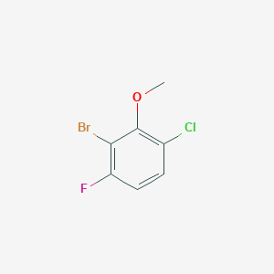 molecular formula C7H5BrClFO B12093788 2-Bromo-4-chloro-1-fluoro-3-methoxybenzene 