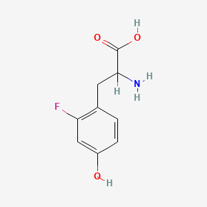 molecular formula C9H10FNO3 B1209379 2-Amino-3-(2-fluoro-4-hydroxyphenyl)propanoic acid CAS No. 7656-31-7
