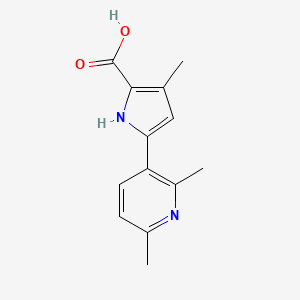 molecular formula C13H14N2O2 B12093821 5-(2,6-Dimethylpyridin-3-yl)-3-methyl-1H-pyrrole-2-carboxylic acid 