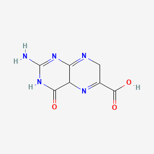 molecular formula C7H7N5O3 B12093828 2-amino-4-oxo-4a,7-dihydro-3H-pteridine-6-carboxylic acid 