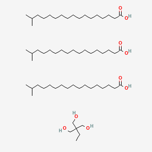molecular formula C60H122O9 B12093843 Isooctadecanoicacid, 1,1'-[2-ethyl-2-[[(1-oxoisooctadecyl)oxy]methyl]-1,3-propanediyl] ester 