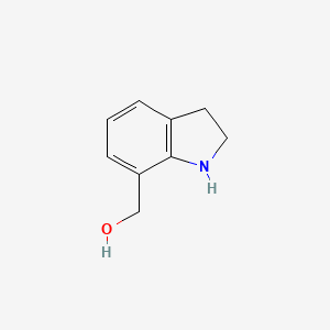 molecular formula C9H11NO B12093850 1H-Indole-7-methanol, 2,3-dihydro- CAS No. 112106-89-5