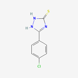 molecular formula C8H6ClN3S B1209386 5-(4-chlorophenyl)-4H-1,2,4-triazole-3-thiol CAS No. 26028-65-9