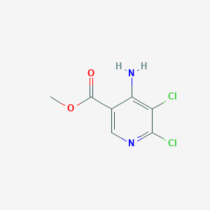molecular formula C7H6Cl2N2O2 B12093866 Methyl 4-amino-5,6-dichloronicotinate 