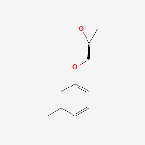 molecular formula C10H12O2 B12093874 Oxirane, 2-[(3-methylphenoxy)methyl]-, (2S)- 