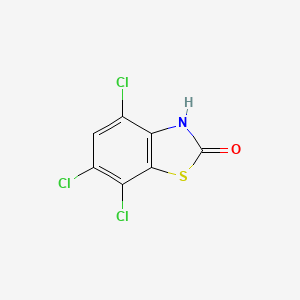 molecular formula C7H2Cl3NOS B12093909 4,6,7-Trichlorobenzo[d]thiazol-2(3H)-one 
