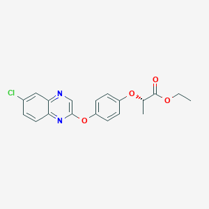 molecular formula C19H17ClN2O4 B1209394 (S)-Quizalofop ethyl CAS No. 100646-52-4