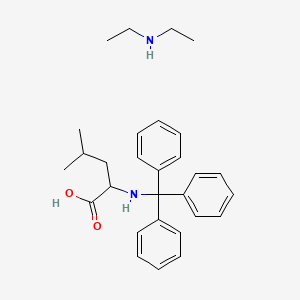 molecular formula C29H38N2O2 B12093948 Diethylammonium (S)-4-methyl-2-(tritylamino)pentanoate 