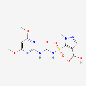 molecular formula C12H14N6O7S B1209395 吡唑磺隆 CAS No. 98389-04-9