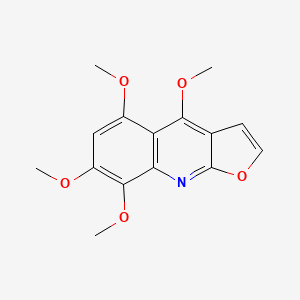 molecular formula C15H15NO5 B1209398 阿克罗尼西定 CAS No. 521-43-7