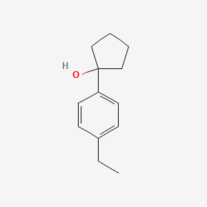molecular formula C13H18O B12093985 1-(4-Ethylphenyl)cyclopentan-1-ol 