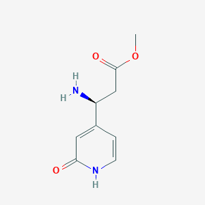 molecular formula C9H12N2O3 B12093988 Methyl (3S)-3-amino-3-(2-hydroxypyridin-4-yl)propanoate 