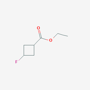 molecular formula C7H11FO2 B12093996 Ethyl 3-fluorocyclobutane-1-carboxylate 