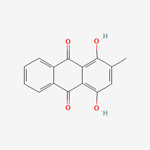 molecular formula C15H10O4 B1209401 1,4-Dihydroxy-2-methylanthraquinone CAS No. 2589-39-1