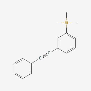 molecular formula C17H18Si B12094030 Trimethyl(3-(phenylethynyl)phenyl)silane CAS No. 136459-74-0