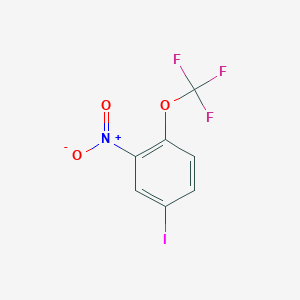 molecular formula C7H3F3INO3 B12094044 3-Nitro-4-(trifluoromethoxy)iodobenzene 