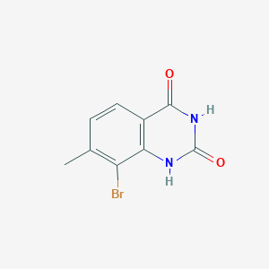 molecular formula C9H7BrN2O2 B12094051 8-Bromo-7-methylquinazoline-2,4-diol 