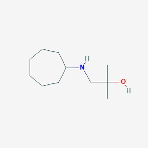 molecular formula C11H23NO B12094064 1-(Cycloheptylamino)-2-methylpropan-2-ol 