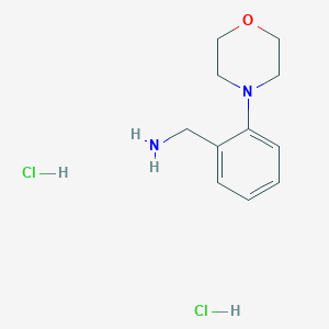 molecular formula C11H18Cl2N2O B12094077 [2-(Morpholin-4-yl)phenyl]methanamine dihydrochloride 