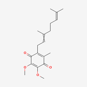molecular formula C19H26O4 B1209410 Ubiquinones CAS No. 1339-63-5