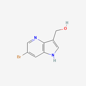 molecular formula C8H7BrN2O B12094102 {6-bromo-1H-pyrrolo[3,2-b]pyridin-3-yl}methanol 