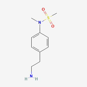 molecular formula C10H16N2O2S B12094116 N-(4-(2-Aminoethyl)phenyl)-N-methylmethanesulfonamide 