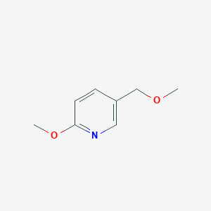 molecular formula C8H11NO2 B12094121 Pyridine, 2-methoxy-5-(methoxymethyl)- CAS No. 133735-66-7