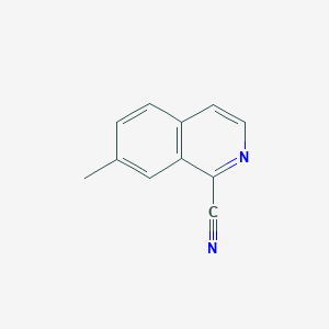 molecular formula C11H8N2 B12094123 7-Methylisoquinoline-1-carbonitrile 