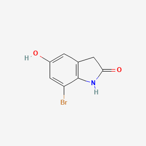 molecular formula C8H6BrNO2 B12094146 7-Bromo-5-hydroxyindolin-2-one 