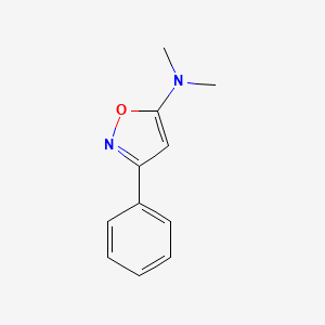 molecular formula C11H12N2O B12094169 Dimethyl-(3-phenyl-isoxazol-5-yl)-amine 