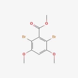 molecular formula C10H10Br2O4 B12094174 Methyl 2,6-dibromo-3,5-dimethoxybenzoate 