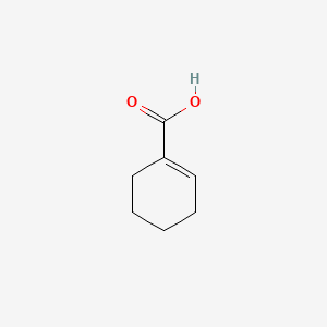 molecular formula C7H10O2 B1209419 1-Cyclohexene-1-carboxylic acid CAS No. 636-82-8