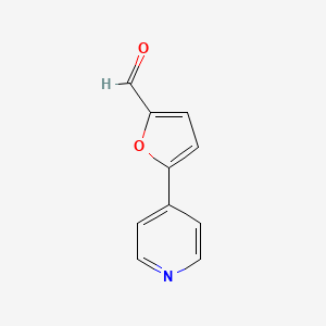molecular formula C10H7NO2 B12094199 5-(Pyridin-4-yl)furan-2-carbaldehyde 
