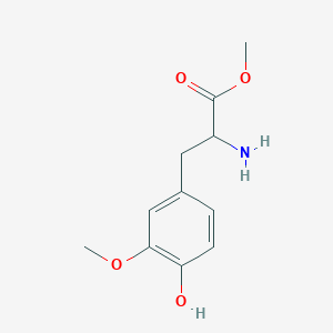 molecular formula C11H15NO4 B12094206 Methyl 2-amino-3-(4-hydroxy-3-methoxyphenyl)propanoate 