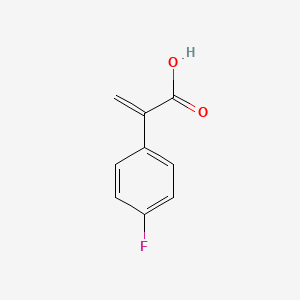 molecular formula C9H7FO2 B12094210 2-(4-Fluorophenyl)prop-2-enoic acid 