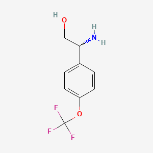 molecular formula C9H10F3NO2 B12094247 (R)-2-Amino-2-(4-(trifluoromethoxy)phenyl)ethanol 