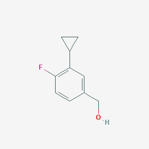 molecular formula C10H11FO B12094254 (3-Cyclopropyl-4-fluorophenyl)methanol 
