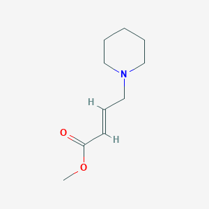 molecular formula C10H17NO2 B12094261 Methyl (E)-4-(piperidin-1-YL)but-2-enoate 