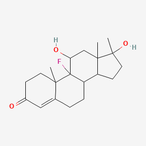 9-Fluoro-11,17-dihydroxy-10,13,17-trimethyl-1,2,6,7,8,11,12,14,15,16-decahydrocyclopenta[a]phenanthren-3-one