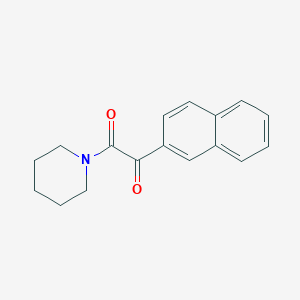 molecular formula C17H17NO2 B12094301 1-(Naphthalen-2-yl)-2-(piperidin-1-yl)ethane-1,2-dione 