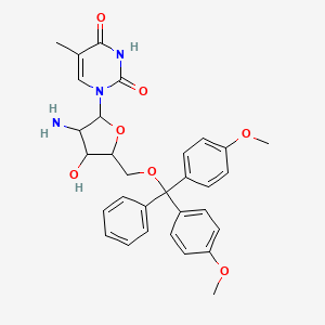 molecular formula C31H33N3O7 B12094331 2'-Amino-2'-deoxy-5'-O-(4,4'-dimethoxytrityl)-5-methyluridine 